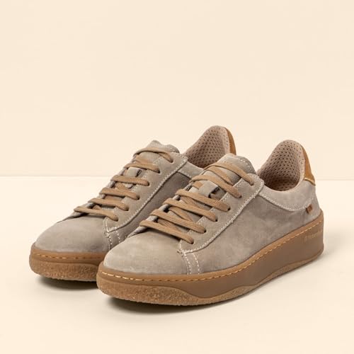 EL NATURALISTA GEO 5848 taupefarbene Herren-Schnürsneaker aus Wildleder 41 von El Naturalista