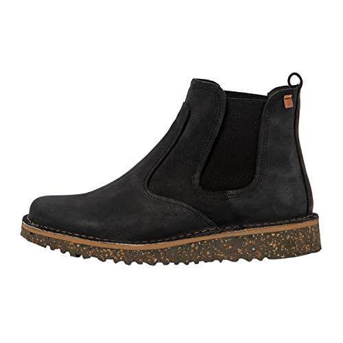 El Naturalista Unisex - Erwachsene Chelsea Boots FELSEN, Damen,Herren Stiefeletten,Wechselfußbett,Warmfutter,Bootee,Booties,Black,38 EU / 5 UK von El Naturalista