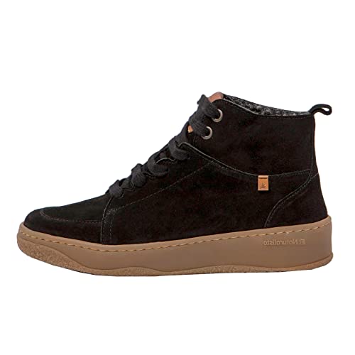 El Naturalista Unisex - Erwachsene High-Top Sneaker GEO, Damen,Herren Halbschuhe,Wechselfußbett,Warmfutter,Black,44 EU / 9.5 UK von El Naturalista