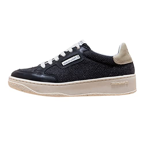 El Naturalista Unisex - Erwachsene Low-Top Sneaker GEO, Damen,Herren Halbschuhe,Wechselfußbett,Strassenschuhe,Sportschuhe,Black,38 EU / 5 UK von El Naturalista