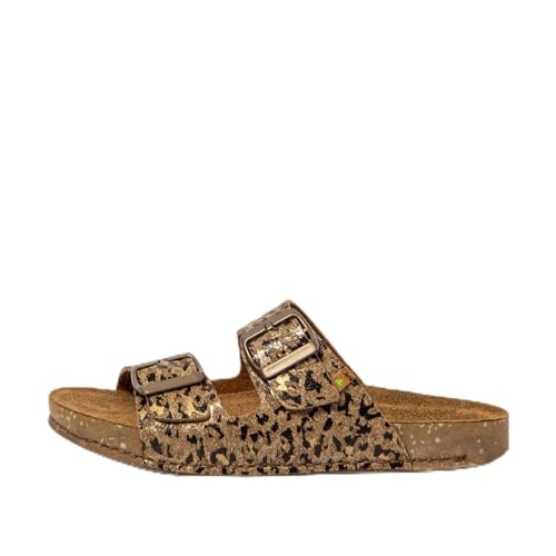 El Naturalista Unisex N5797 Balance Flache Sandale, Gold Leopard, 45 EU Weit von El Naturalista