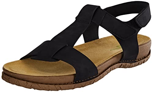 El Naturalista Damen Trekking Sandalen TABERNAS, Frauen Sandalen,Sommerschuhe,Freizeitschuhe,offene Schuhe,Strandschuhe,Black,38 EU / 5 UK von El Naturalista