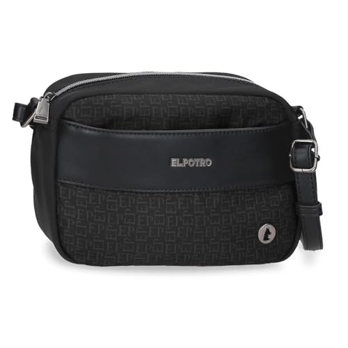 El Potro Luna Umhängetasche schwarz 21 x 14 x 6 cm Polyester mit Details aus Kunstleder von Joumma Bags von El Potro