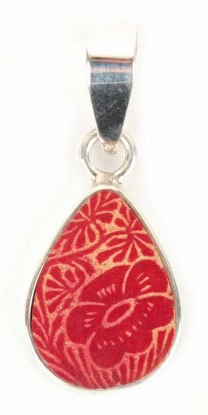 El Puente Anhänger "Freya" aus 925er Silber mit graviertem Zierkürbis von El Puente