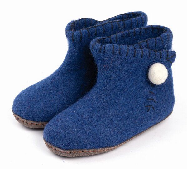 El Puente Filz-Stiefelchen "Pata" aus 100% Wolle und Rindsleder El Puente Filz-Stiefelchen "Pata" aus 100% Wolle und Rindsleder von El Puente