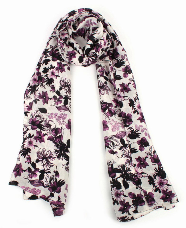 El Puente Seidenschal "Blüte" // magenta von El Puente