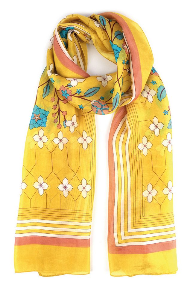 El Puente Seidenschal "Blumenranke" // multicolor von El Puente