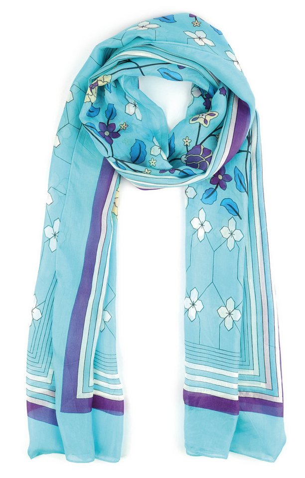 El Puente Seidenschal "Blumenranke" // multicolor von El Puente
