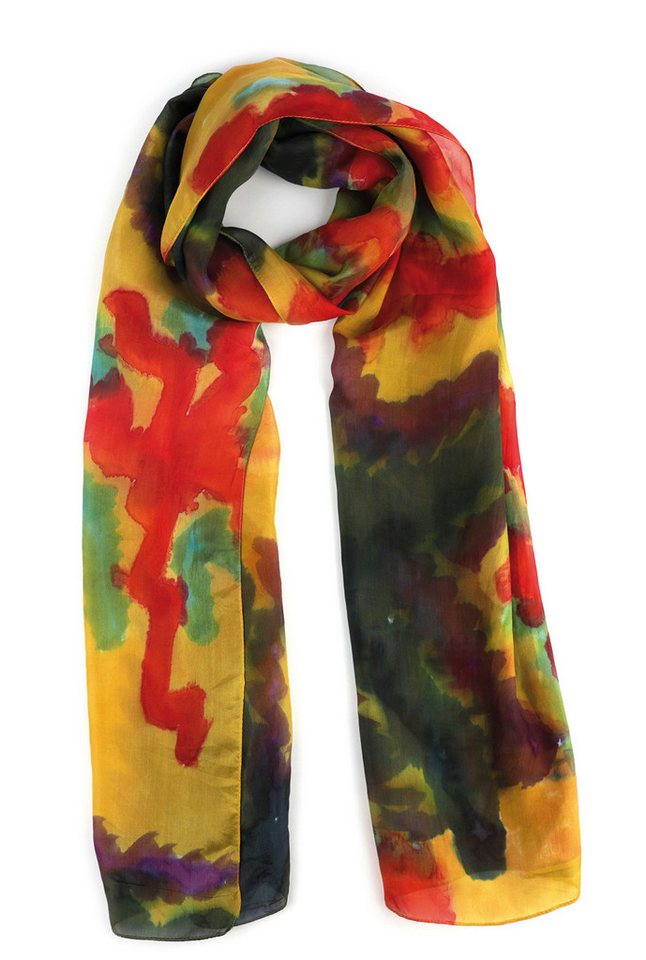 El Puente Seidenschal handbemalt // multicolor von El Puente