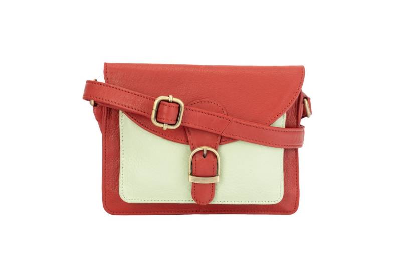 El Puente Umhängetasche Farbenfrohe Umhängetasche aus hochwertigem Rindsleder von El Puente