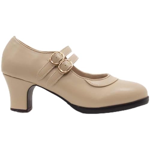 El Rocio desde 1980 Flamingo-Schuh mit doppelter Sohle und 2 Riemen, beige, 40 EU El Rocio desde 1980 Flamingo-Schuh mit doppelter Sohle und 2 Riemen, beige, 40 EU von El Rocio desde 1980