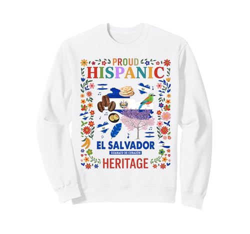 EL Salvador Flagge Kinder Idee & Salvadorianisches Erbe Hispanic Sweatshirt EL Salvador Flagge Kinder Idee & Salvadorianisches Erbe Hispanic Sweatshirt von El Salvador Hispanic Heritage Month Idea For Women