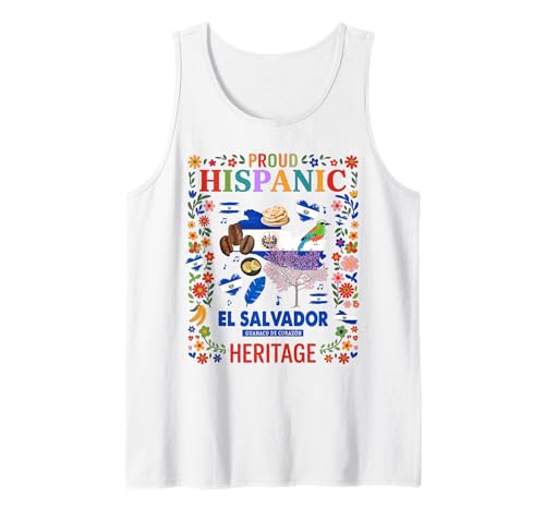 EL Salvador Flagge Kinder Idee & Salvadorianisches Erbe Hispanic Tank Top EL Salvador Flagge Kinder Idee & Salvadorianisches Erbe Hispanic Tank Top von El Salvador Hispanic Heritage Month Idea For Women