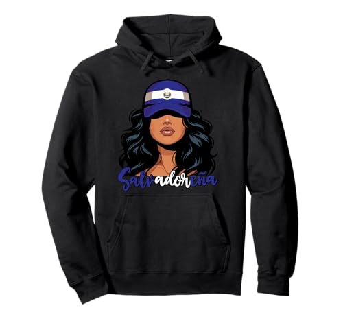 Salvadorianisches Mädchen EL Salvador Flagge Stolze Salvadorena Frauen Pullover Hoodie Salvadorianisches Mädchen EL Salvador Flagge Stolze Salvadorena Frauen Pullover Hoodie von El Salvador for Girls and Women Salvadoran Outfit