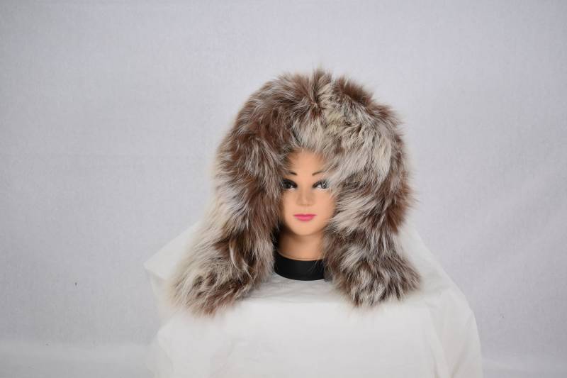 Echtes Echtes Beige Fuchspelz Kleines Kragen, Pelzkragen, Pelzbesatz Für Kapuze, Abnehmbarer Kapuzenbesatz, Pelz-Accessoire von ElLuNaStore