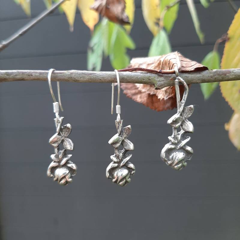 Rosenmotiv Silber Ohrringe Und Anhänger Altes Rosenmotiv Silber Ohrringe Und Anhänger Altes von ElMaSilver