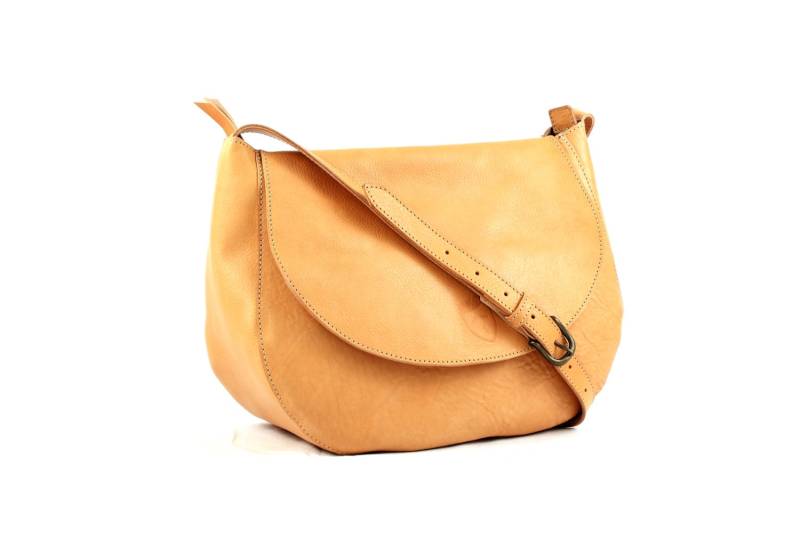 Umhängetasche Aus Handgefertigtem Leder, Natürliche Farbe Umhängetasche Aus Handgefertigtem Leder, Natürliche Farbe von ElMato