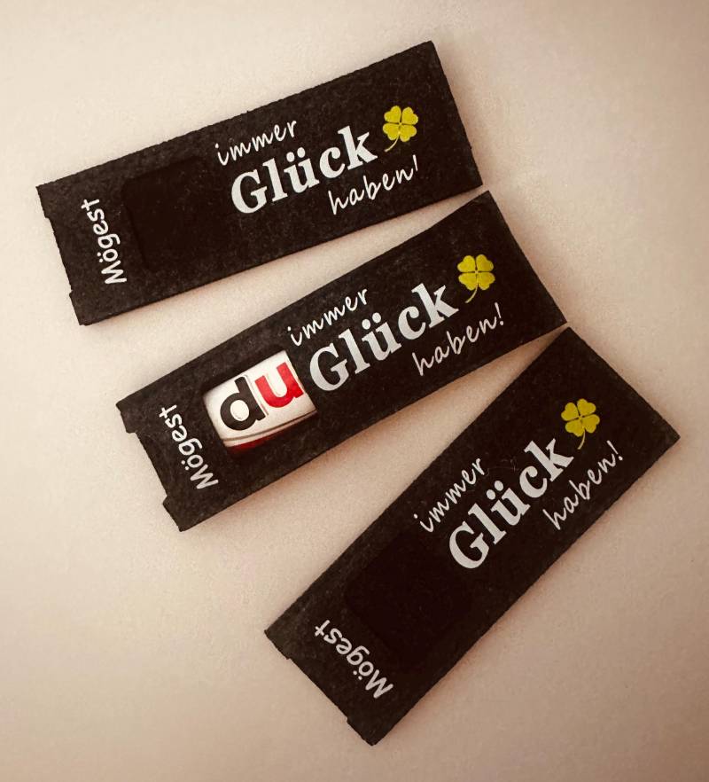 Filzeinstecker Zu Silvester Für Einen Duplo Riegel.mögest Du Immer Glück Haben von ElaDesignKreationen