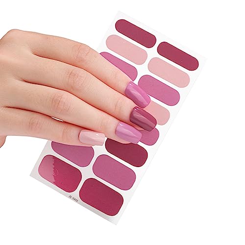 16 Streifen Nagellack Aufkleber Nagelaufkleber Lampe Erforderlich Nagellack Wraps Nagelkunst Aufkleber Für Frauen Und Mädchen von Eladcncmc