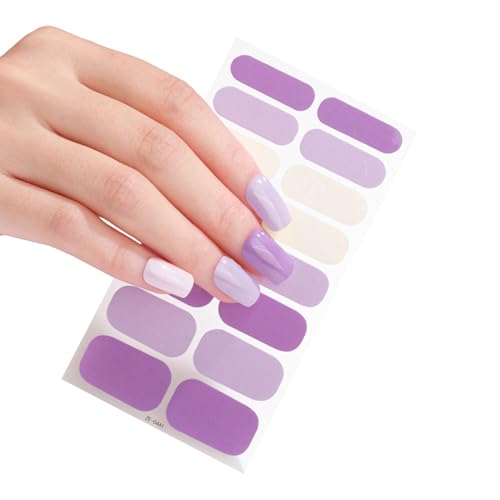 16 Streifen Nagellack Aufkleber Nagelaufkleber Lampe Erforderlich Nagellack Wraps Nagelkunst Aufkleber Für Frauen Und Mädchen von Eladcncmc