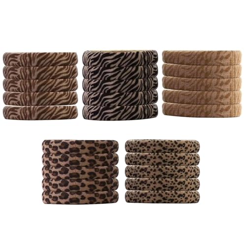 Polyester-Haargummis, verstellbare Haargummis für Damen und Mädchen, elastische Pferdeschwanz-Halter, praktisches Haarband-Zubehör von Eladcncmc