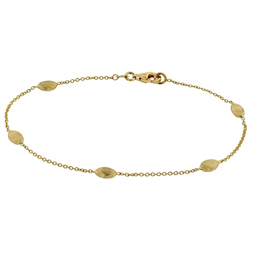 Elaine Firenze Damen-Armband Gold 585 / 14K matt/poliert traumhafter Armschmuck für Frauen, modische Geschenkidee aus Echtgold, 223857 von Elaine Firenze