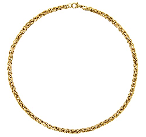 Elaine Firenze Halskette für Damen Gold 585 / 14K Zopfkette modischer Halsschmuck aus Echtgold, wunderschöne Geschenkidee für Frauen, 11.4190C von Elaine Firenze