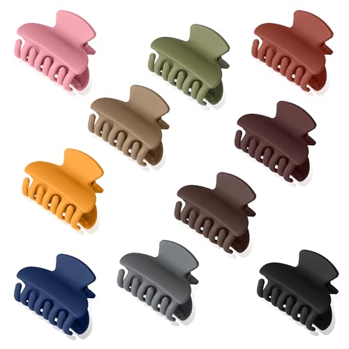 10 Stück Haarklammer Klein, Matt Haarklammern Rutschfestes Haarspange, Mini und leichtes Design für Die Tägliche Frisur Dünnes Dickes Haar Frauen und Mädchen, Mehrere Farben 10 Stück Haarklammer Klein, Matt Haarklammern Rutschfestes Haarspange, Mini und leichtes Design für Die Tägliche Frisur Dünnes Dickes Haar Frauen und Mädchen, Mehrere Farben von Elalove