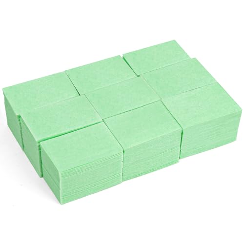 630 Stück Nagelpads zum Entfetten, fusselfreie Wattepads für Nagelentferner, Make-up-Entferner-Tücher, Reinigung Pads für Gel und Aceton (grün) von Elalove