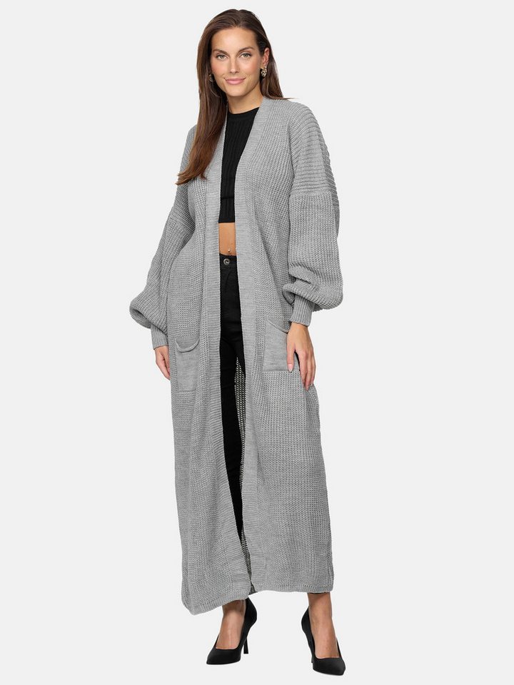 Elara Cardigan Elara Langer Damen Oversize Cardigan (1-tlg) von Elara