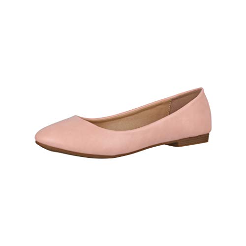 Elara Damen Ballerina Bequeme Slip Ons Flach Chunkyrayan P B3039 Pink 36 von Elara