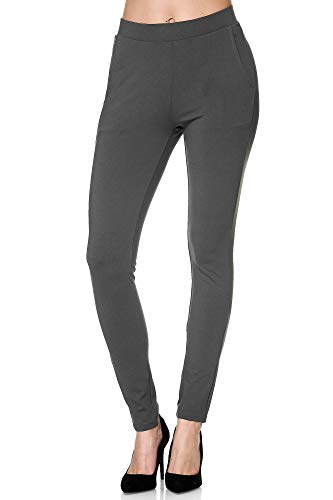 Elara Damen Chinohose Stoffhose Chunkyrayan A148-21 / F104-21 Dk.Grey-40 (L) von Elara