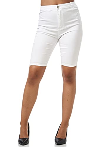 Elara Damen Hose Chino Stretch Chunkyrayan JS995-1 Weiss-40 (L) von Elara