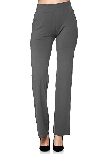 Elara Damen Hose Chunkyrayan A147-21 / F103-21 Dunkelgrau-38 (M) von Elara