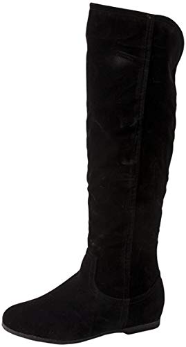 Elara Damen Stiefel Reiter Boots Gefüttert Chunkyrayan QS195 Black-38 von Elara