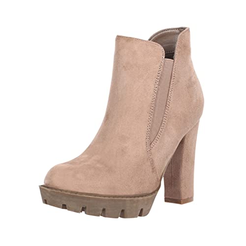 Elara Damen Stiefelette Ankle Boots Chunkyrayan EL800 Khaki Alt-40 Elara Damen Stiefelette Ankle Boots Chunkyrayan EL800 Khaki Alt-40 von Elara