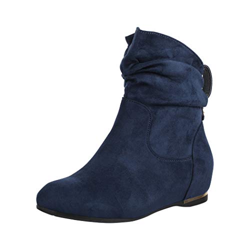 Elara Damen Stiefeletten Boots Keilabsatz Chunkyrayan C270 Dunkelblau-38 Elara Damen Stiefeletten Boots Keilabsatz Chunkyrayan C270 Dunkelblau-38 von Elara