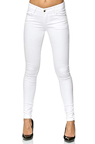 Elara Damen Stretch Hose Push Up Jeans Gummizug Chunkyrayan YF 2620 44 (2XL) von Elara