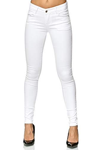 Elara Damen Stretch Hose Push Up Jeans Gummizug Chunkyrayan YF 2620 36 (S) von Elara