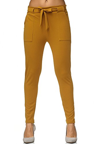 Elara Damen Stretch Hose Slim Fit Chunkyrayan 7722 Camel 40/L von Elara