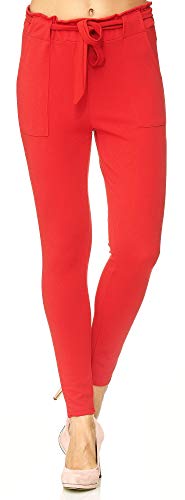 Elara Damen Stretch Hose Slim Fit Chunkyrayan 7722 Red 36/S von Elara