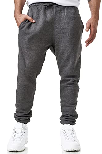 Elara Herren Jogginghose bequem locker Chunkyrayan J-02-Dk.Grey-50 von Elara