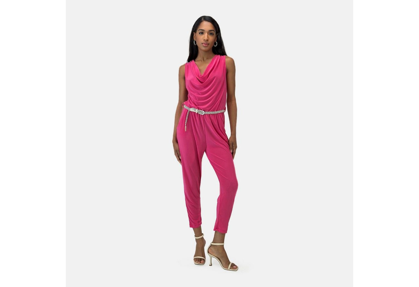 Elara Jumpsuit Elara Damen Jumpsuit mit Gürtel (1-tlg) von Elara