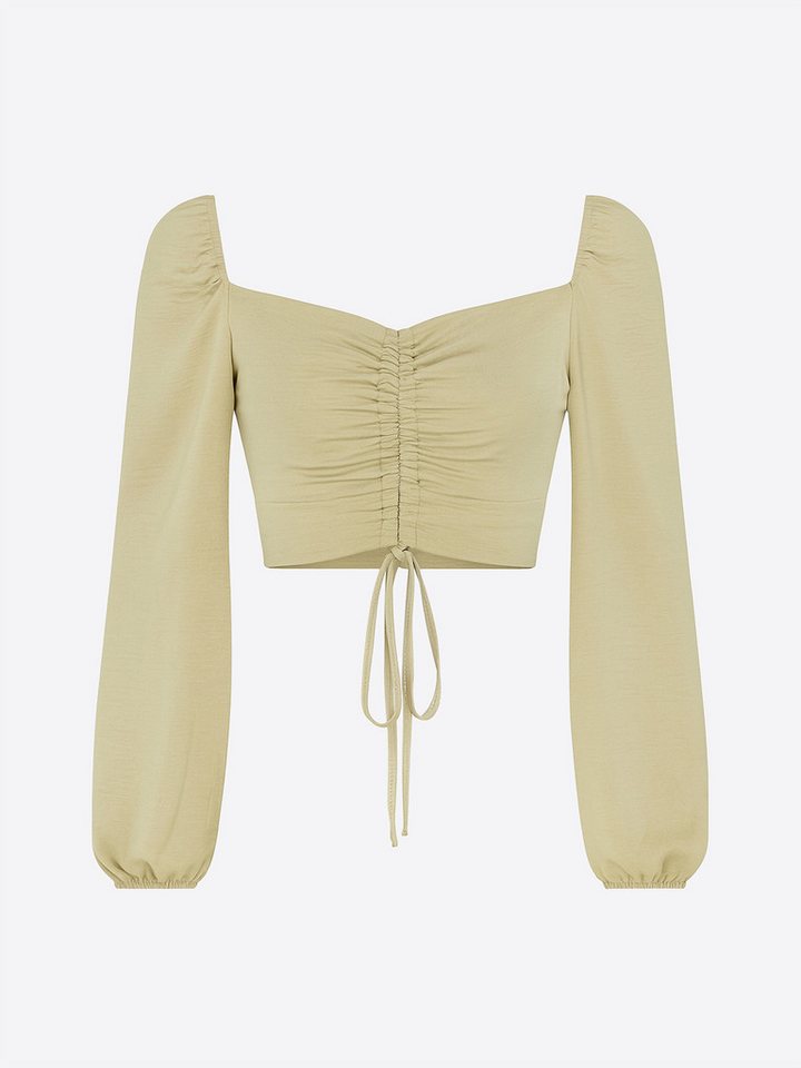 Elara Klassische Bluse Elara Damen Elegantes Off-Shoulder-Crop-Top (1-tlg) von Elara