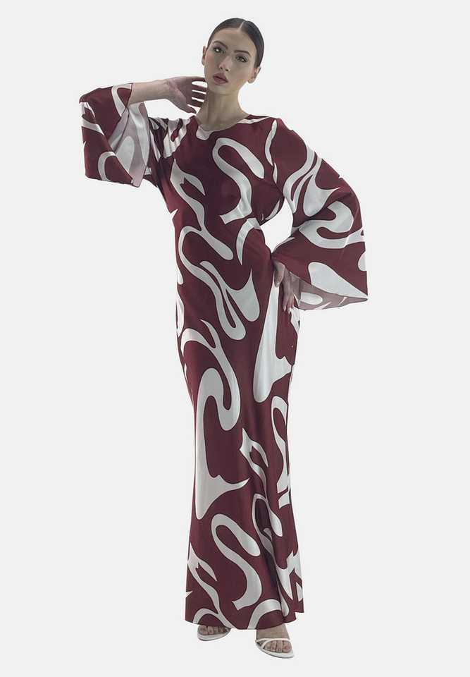 Elara Maxikleid Abaya (1-tlg) Markenlabel von Elara