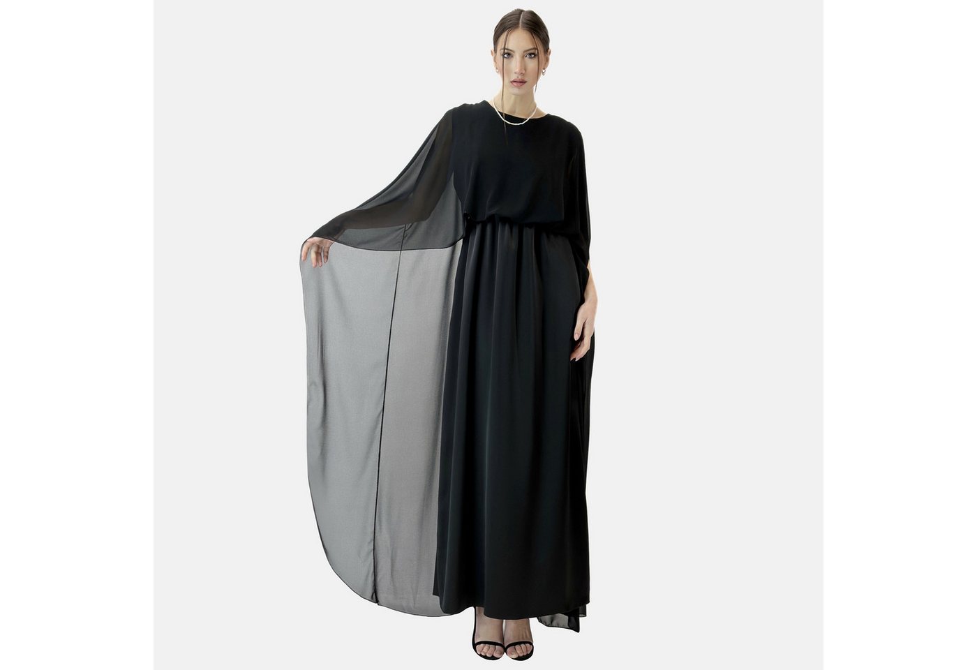 Elara Maxikleid Abaya (1-tlg) Markenlabel von Elara