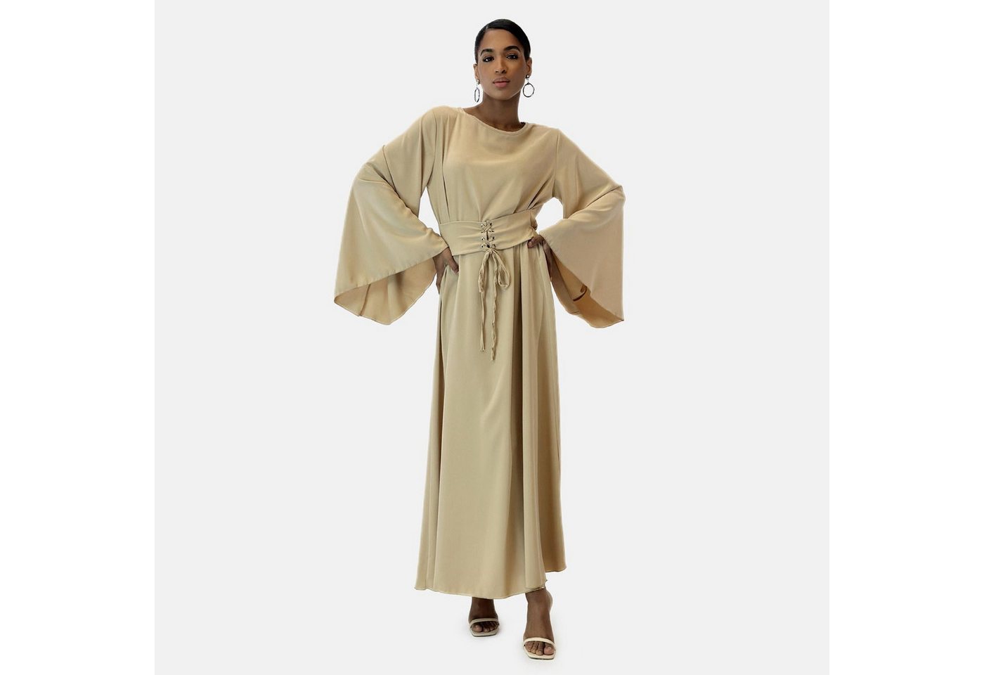 Elara Maxikleid Abaya (kein set, 1-tlg) Markenlabel von Elara