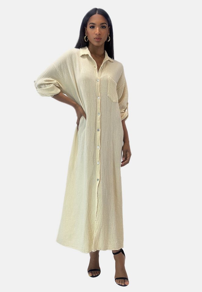 Elara Maxikleid Musselin Kleid (1-tlg) Keine von Elara