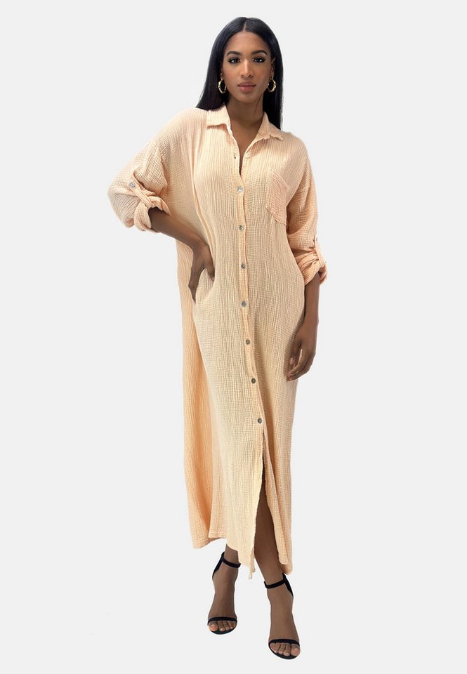 Elara Maxikleid Musselin Kleid (1-tlg) Keine von Elara