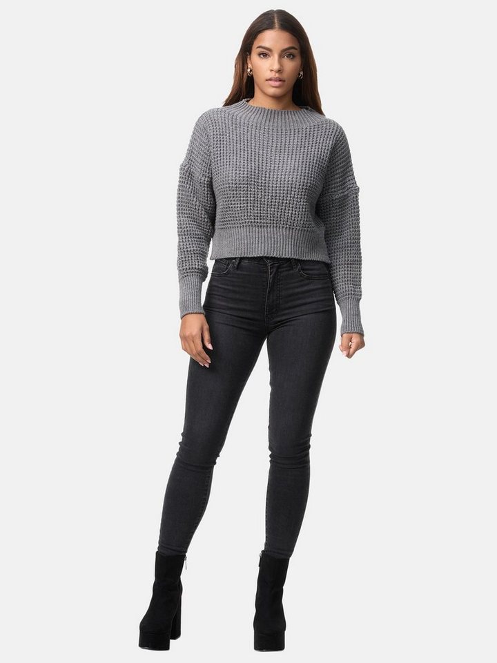 Elara Strickpullover Elara Damen Strickpullover Runderkragen (1-tlg) von Elara